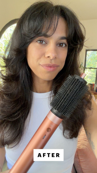 Shipin after using the Dyson Airwrap Coanda 2x