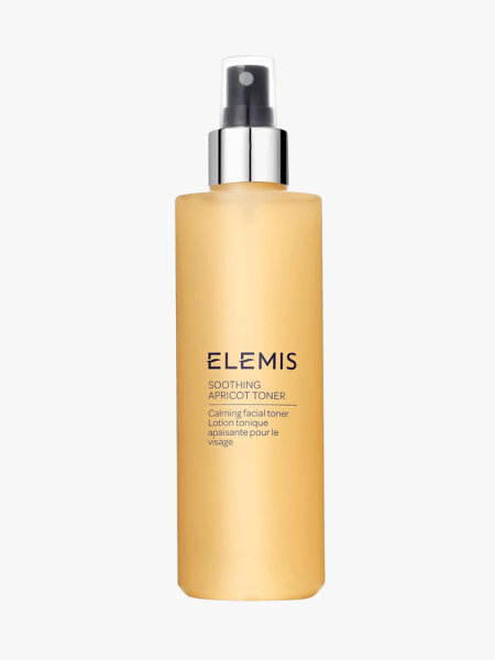 Elemis Soothing Apricot Toner in branded component on a light gray background